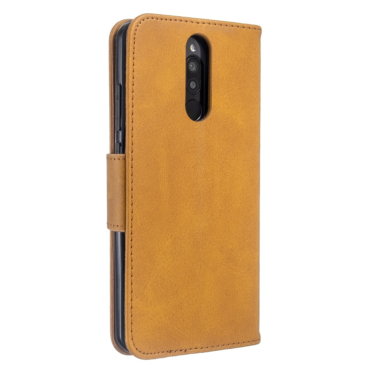 For Xiaomi Redmi 8 Lambskin Texture Pure Color Horizontal Flip PU Leather Case with Holder & Card Slots & Wallet & Lanyard