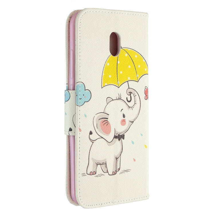 For Xiaomi Redmi 8A Colored Drawing Pattern Horizontal Flip Leather Case with Holder & Card Slots & Wallet