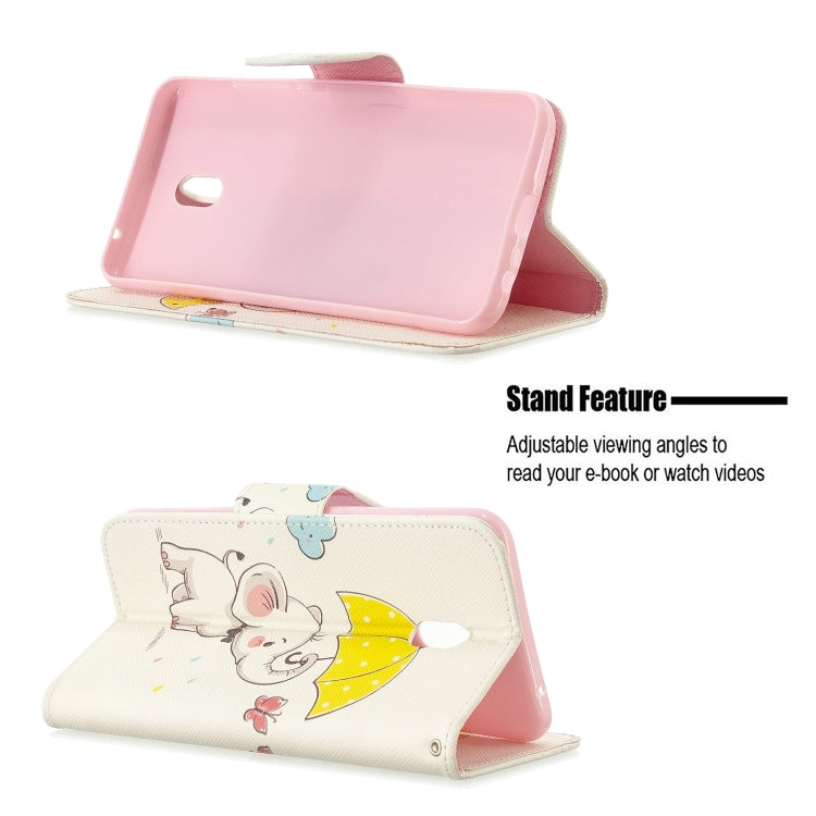 For Xiaomi Redmi 8A Colored Drawing Pattern Horizontal Flip Leather Case with Holder & Card Slots & Wallet