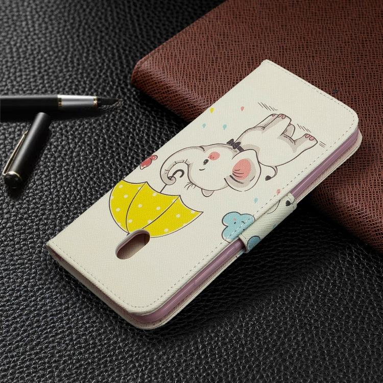For Xiaomi Redmi 8A Colored Drawing Pattern Horizontal Flip Leather Case with Holder & Card Slots & Wallet