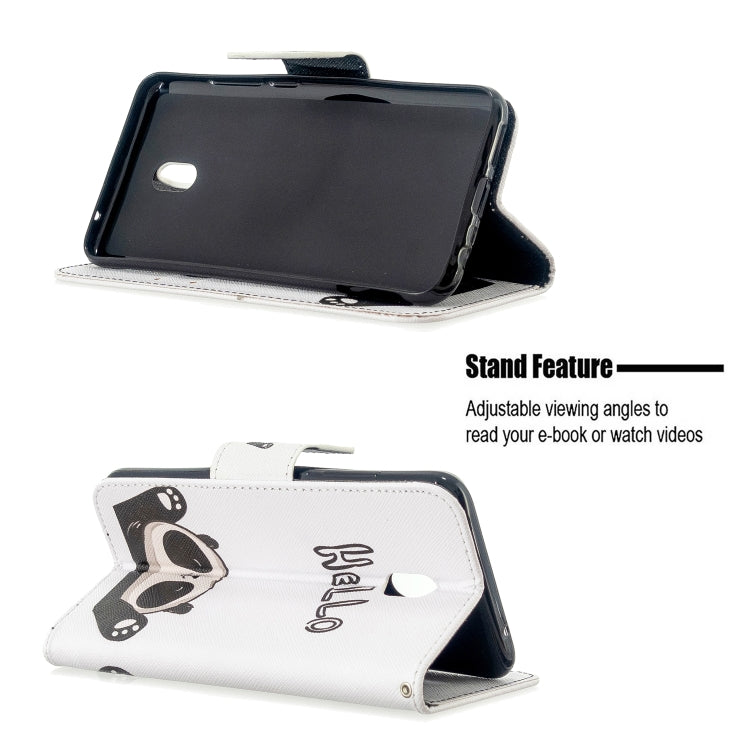 For Xiaomi Redmi 8A Colored Drawing Pattern Horizontal Flip Leather Case with Holder & Card Slots & Wallet