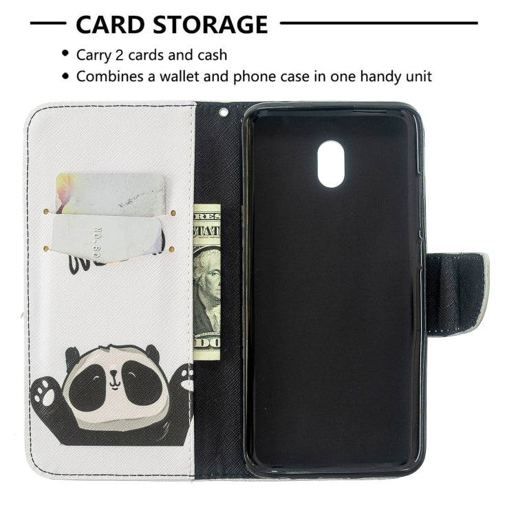 For Xiaomi Redmi 8A Colored Drawing Pattern Horizontal Flip Leather Case with Holder & Card Slots & Wallet