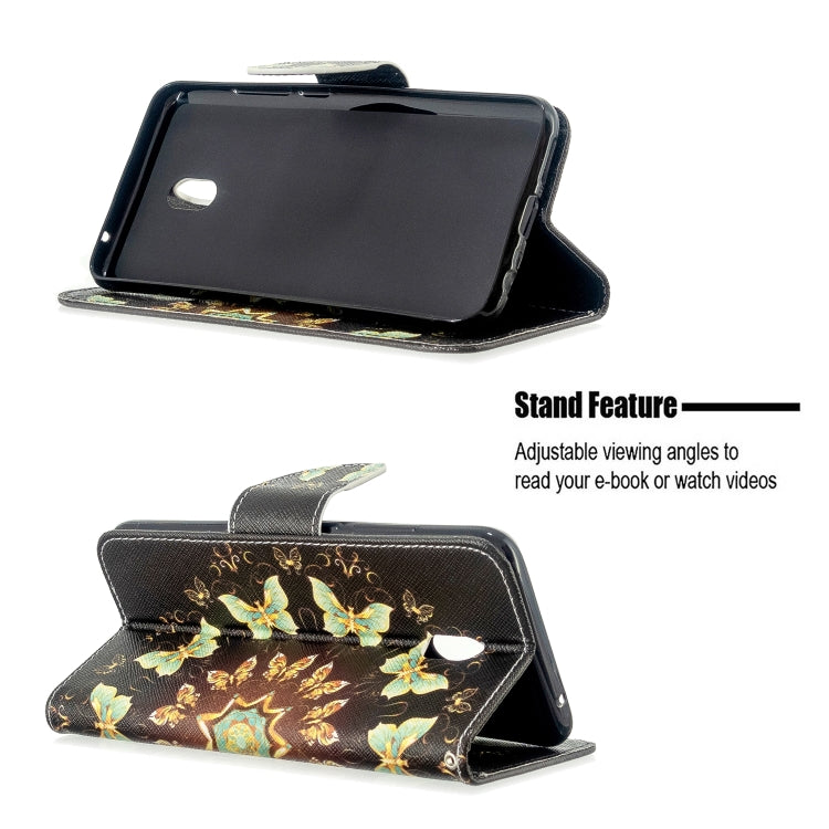 For Xiaomi Redmi 8A Colored Drawing Pattern Horizontal Flip Leather Case with Holder & Card Slots & Wallet