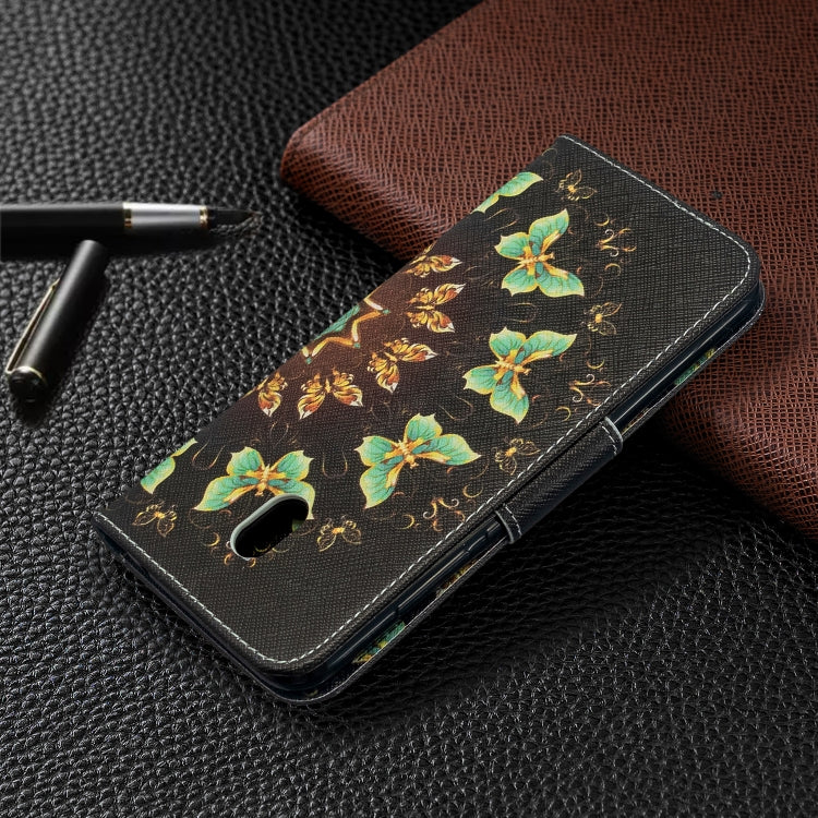 For Xiaomi Redmi 8A Colored Drawing Pattern Horizontal Flip Leather Case with Holder & Card Slots & Wallet