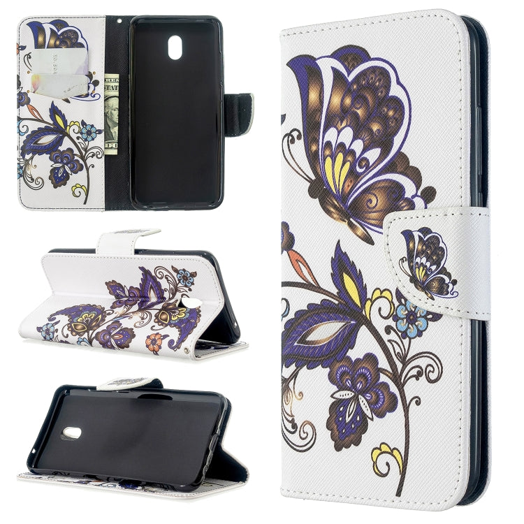 For Xiaomi Redmi 8A Colored Drawing Pattern Horizontal Flip Leather Case with Holder & Card Slots & Wallet
