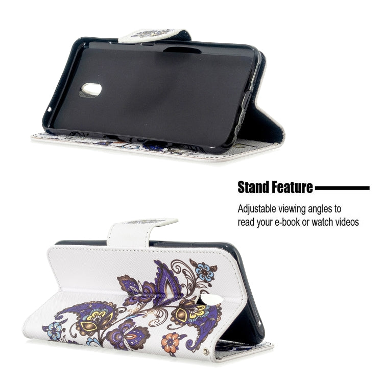 For Xiaomi Redmi 8A Colored Drawing Pattern Horizontal Flip Leather Case with Holder & Card Slots & Wallet