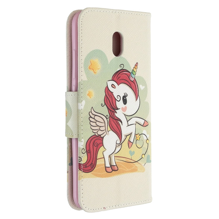 For Xiaomi Redmi 8A Colored Drawing Pattern Horizontal Flip Leather Case with Holder & Card Slots & Wallet