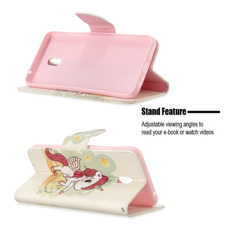 For Xiaomi Redmi 8A Colored Drawing Pattern Horizontal Flip Leather Case with Holder & Card Slots & Wallet