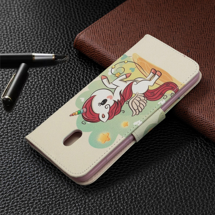 For Xiaomi Redmi 8A Colored Drawing Pattern Horizontal Flip Leather Case with Holder & Card Slots & Wallet