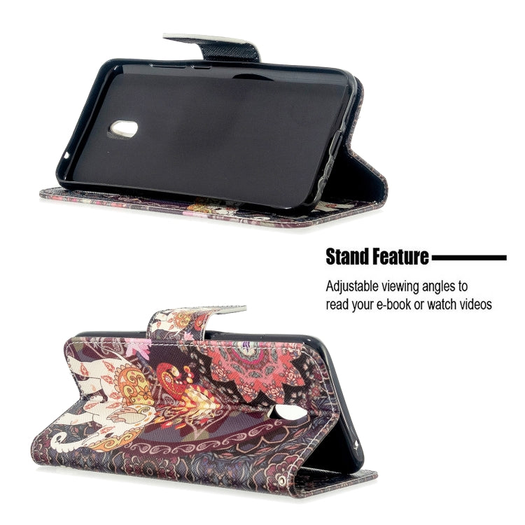 For Xiaomi Redmi 8A Colored Drawing Pattern Horizontal Flip Leather Case with Holder & Card Slots & Wallet