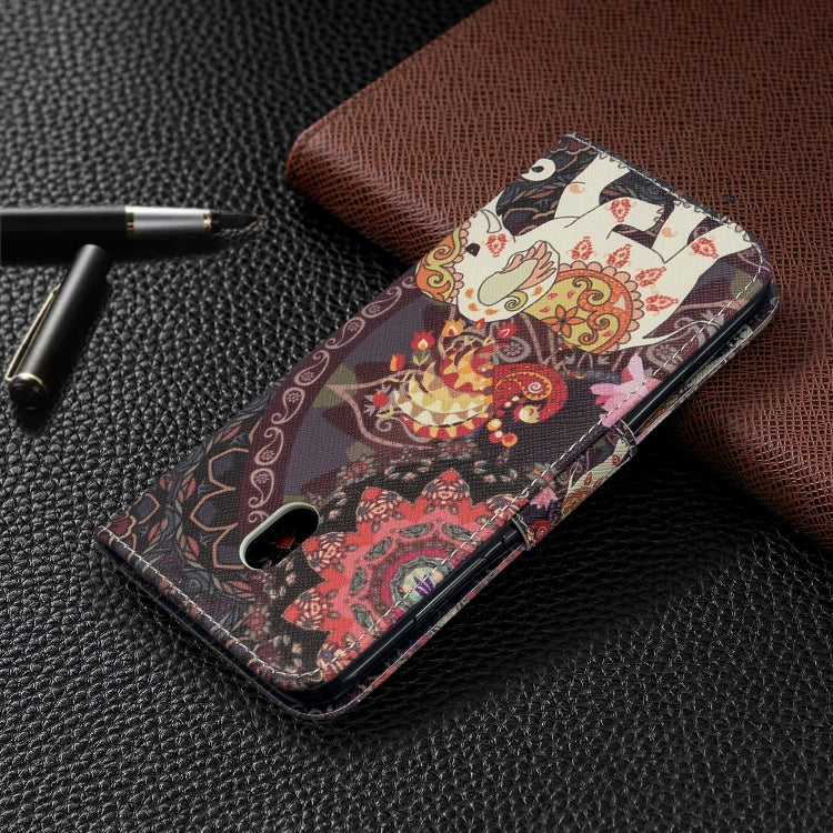 For Xiaomi Redmi 8A Colored Drawing Pattern Horizontal Flip Leather Case with Holder & Card Slots & Wallet