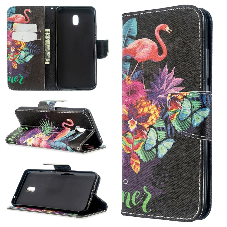 For Xiaomi Redmi 8A Colored Drawing Pattern Horizontal Flip Leather Case with Holder & Card Slots & Wallet