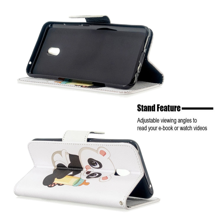 For Xiaomi Redmi 8A Colored Drawing Pattern Horizontal Flip Leather Case with Holder & Card Slots & Wallet