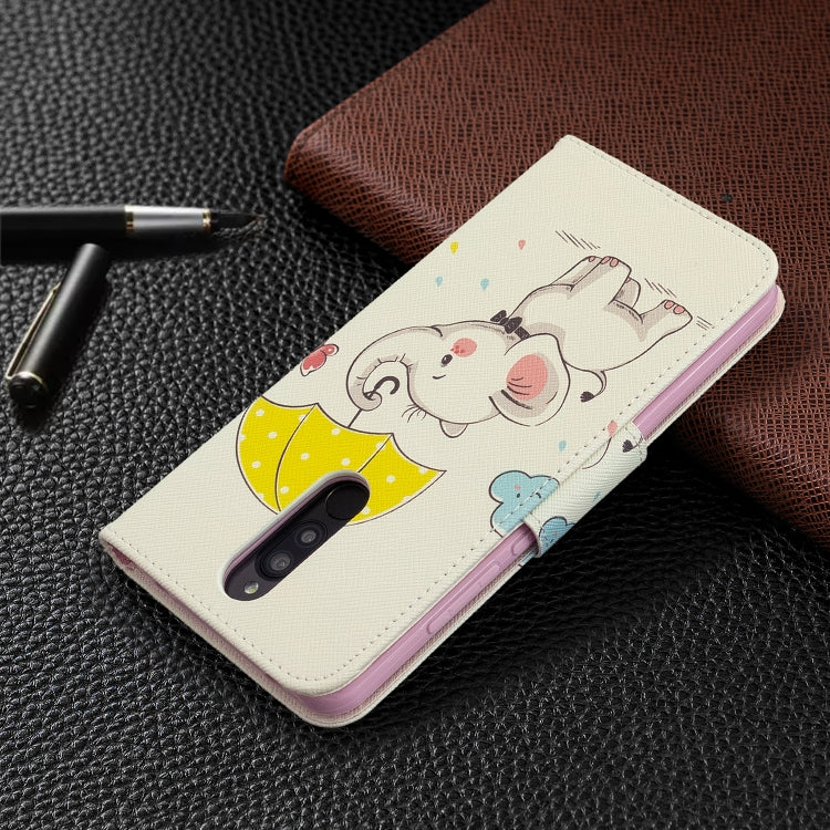 For Xiaomi Redmi 8 Colored Drawing Pattern Horizontal Flip Leather Case with Holder & Card Slots & Wallet