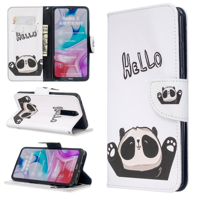 For Xiaomi Redmi 8 Colored Drawing Pattern Horizontal Flip Leather Case with Holder & Card Slots & Wallet