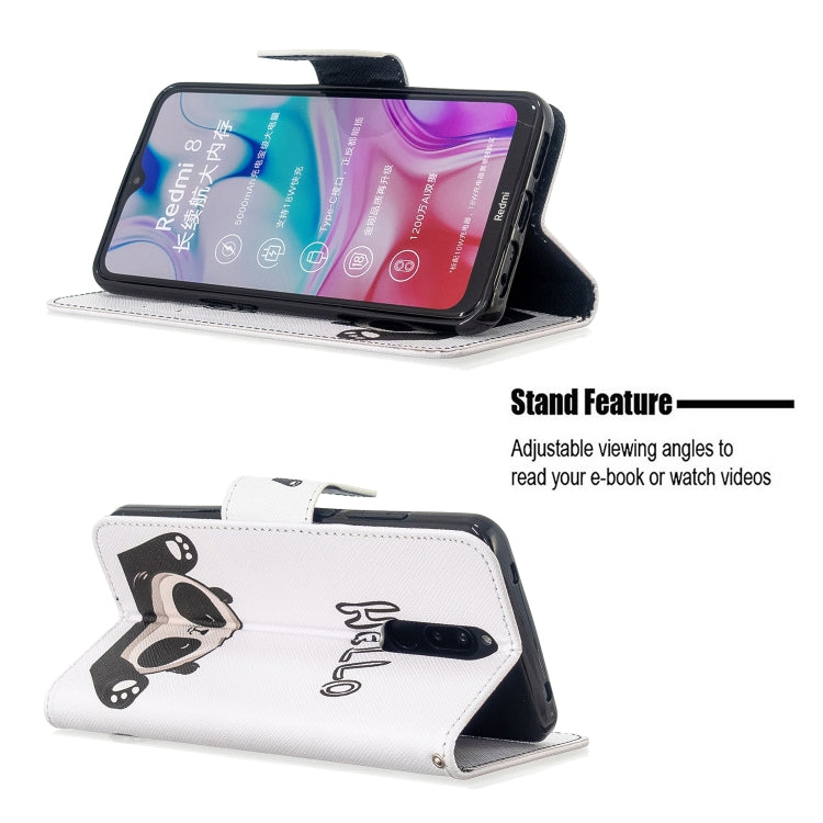 For Xiaomi Redmi 8 Colored Drawing Pattern Horizontal Flip Leather Case with Holder & Card Slots & Wallet