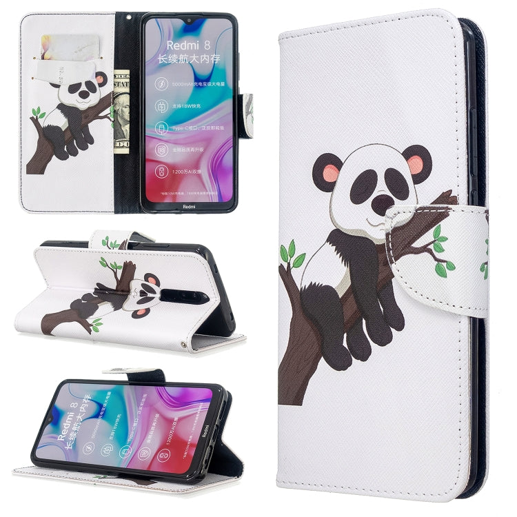 For Xiaomi Redmi 8 Colored Drawing Pattern Horizontal Flip Leather Case with Holder & Card Slots & Wallet