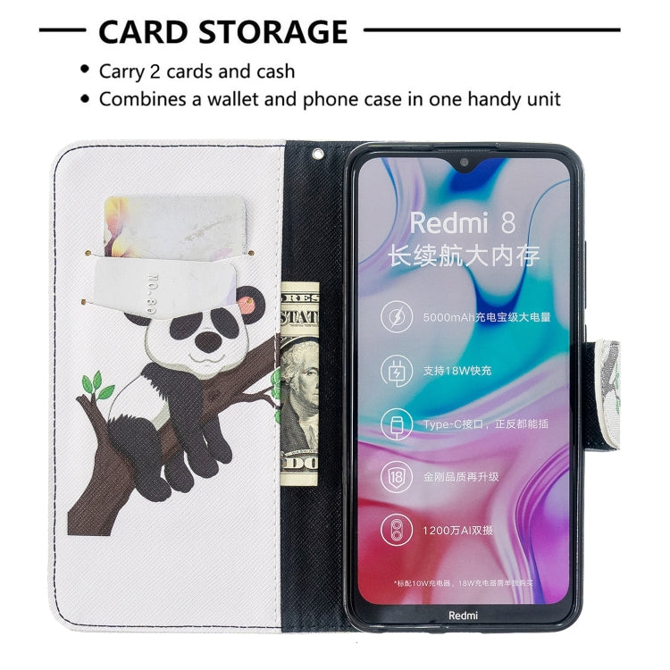 For Xiaomi Redmi 8 Colored Drawing Pattern Horizontal Flip Leather Case with Holder & Card Slots & Wallet