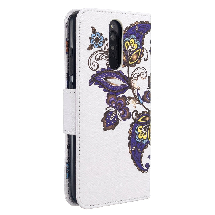 For Xiaomi Redmi 8 Colored Drawing Pattern Horizontal Flip Leather Case with Holder & Card Slots & Wallet