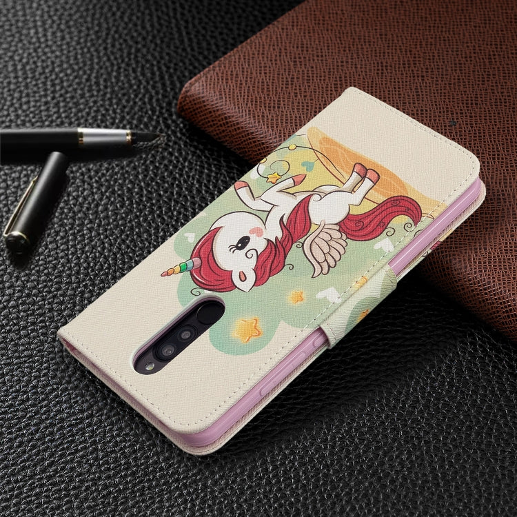 For Xiaomi Redmi 8 Colored Drawing Pattern Horizontal Flip Leather Case with Holder & Card Slots & Wallet