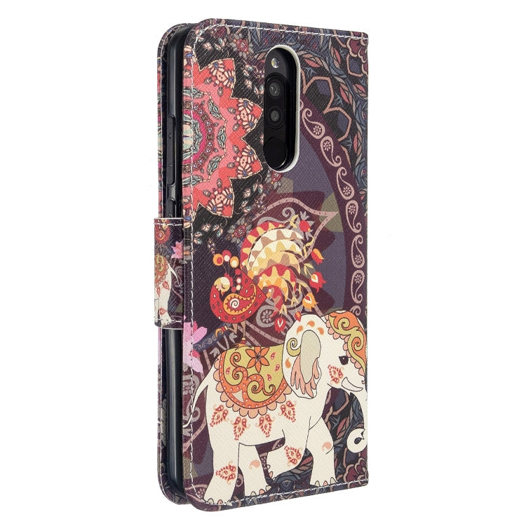 For Xiaomi Redmi 8 Colored Drawing Pattern Horizontal Flip Leather Case with Holder & Card Slots & Wallet