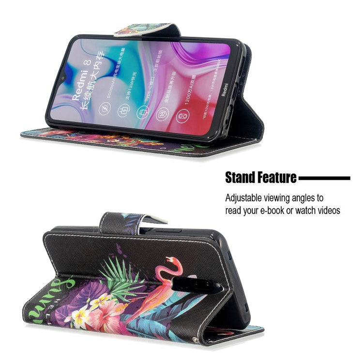 For Xiaomi Redmi 8 Colored Drawing Pattern Horizontal Flip Leather Case with Holder & Card Slots & Wallet