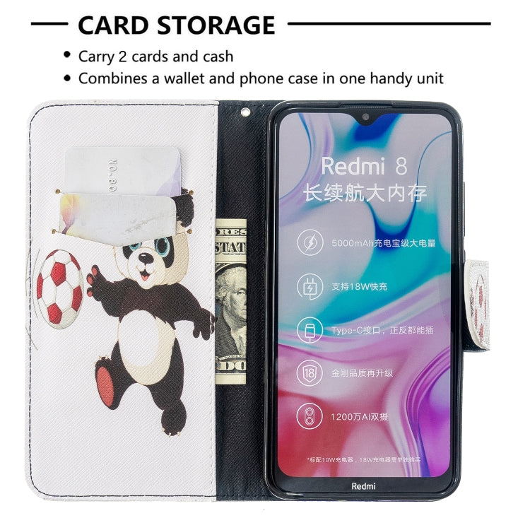 For Xiaomi Redmi 8 Colored Drawing Pattern Horizontal Flip Leather Case with Holder & Card Slots & Wallet