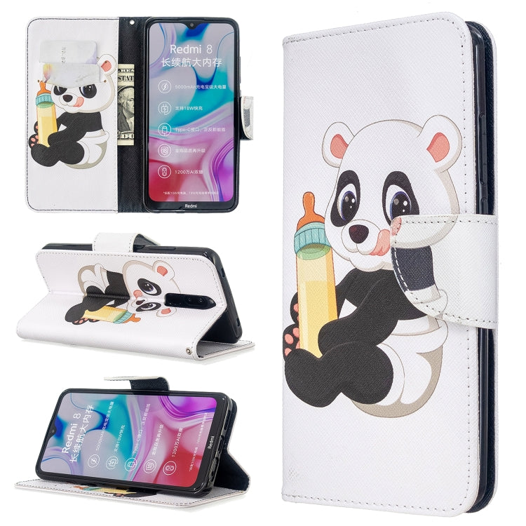 For Xiaomi Redmi 8 Colored Drawing Pattern Horizontal Flip Leather Case with Holder & Card Slots & Wallet