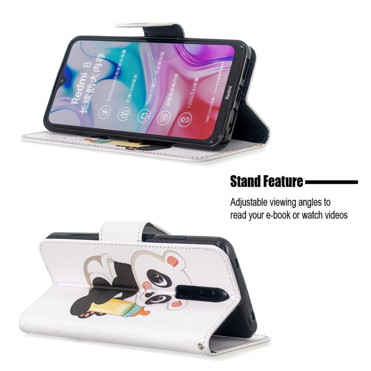 For Xiaomi Redmi 8 Colored Drawing Pattern Horizontal Flip Leather Case with Holder & Card Slots & Wallet