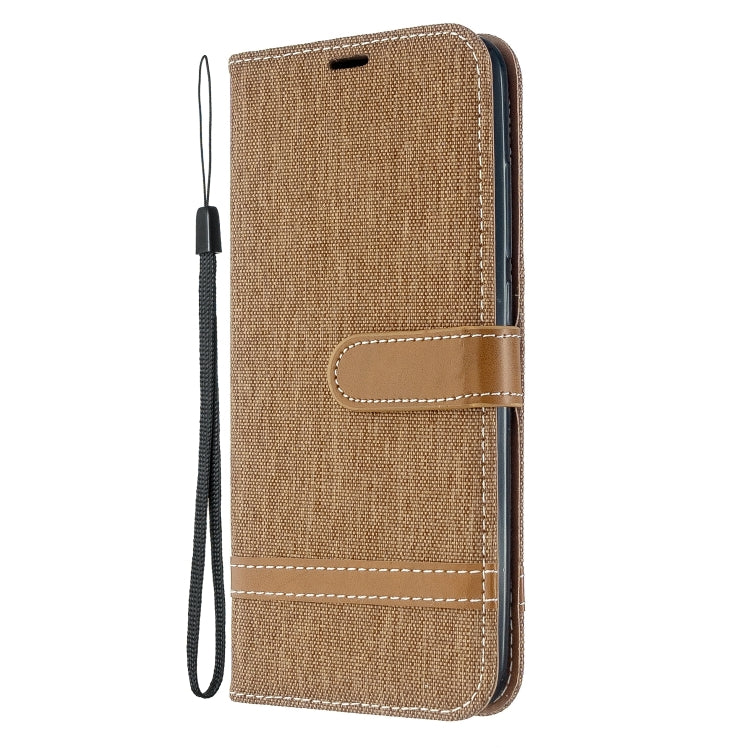 For Xiaomi Redmi 8A Color Matching Denim Texture Horizontal Flip PU Leather Case with Holder & Card Slots & Wallet & Lanyard