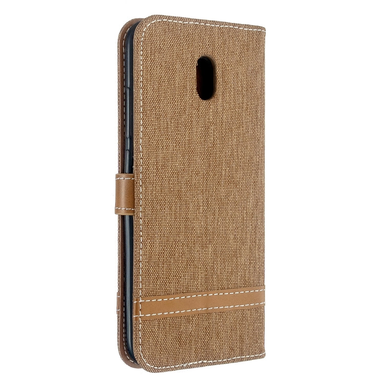 For Xiaomi Redmi 8A Color Matching Denim Texture Horizontal Flip PU Leather Case with Holder & Card Slots & Wallet & Lanyard