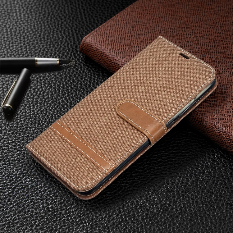 For Xiaomi Redmi 8A Color Matching Denim Texture Horizontal Flip PU Leather Case with Holder & Card Slots & Wallet & Lanyard