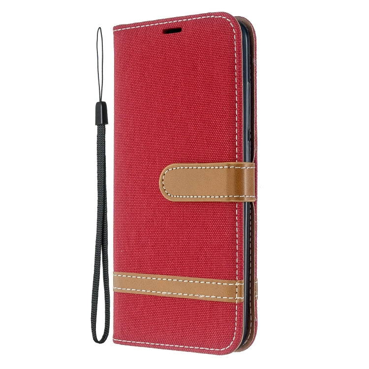 For Xiaomi Redmi 8A Color Matching Denim Texture Horizontal Flip PU Leather Case with Holder & Card Slots & Wallet & Lanyard