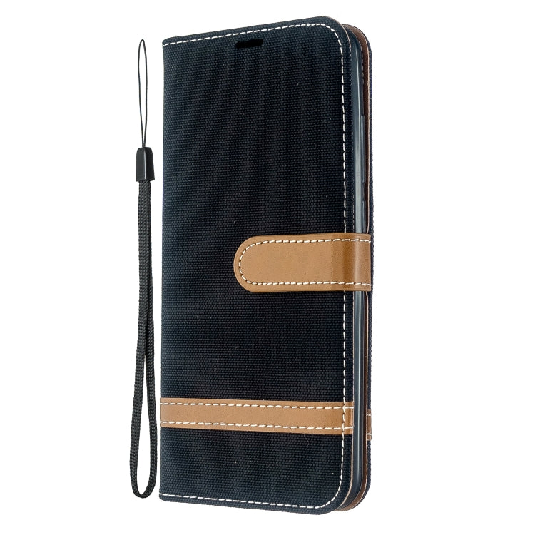 For Xiaomi Redmi 8A Color Matching Denim Texture Horizontal Flip PU Leather Case with Holder & Card Slots & Wallet & Lanyard