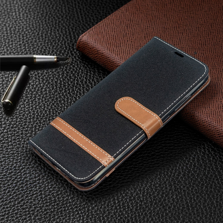 For Xiaomi Redmi 8A Color Matching Denim Texture Horizontal Flip PU Leather Case with Holder & Card Slots & Wallet & Lanyard