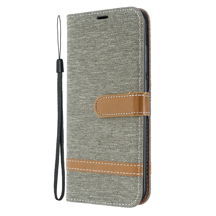 For Xiaomi Redmi 8A Color Matching Denim Texture Horizontal Flip PU Leather Case with Holder & Card Slots & Wallet & Lanyard