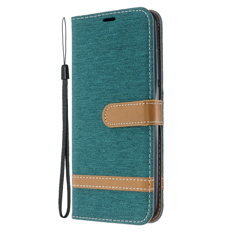For Xiaomi Redmi 8A Color Matching Denim Texture Horizontal Flip PU Leather Case with Holder & Card Slots & Wallet & Lanyard
