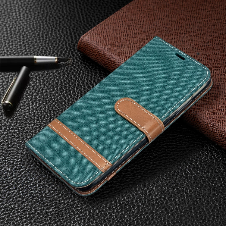 For Xiaomi Redmi 8A Color Matching Denim Texture Horizontal Flip PU Leather Case with Holder & Card Slots & Wallet & Lanyard