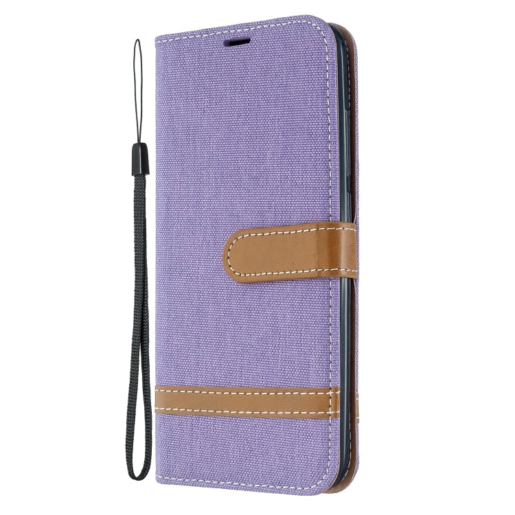 For Xiaomi Redmi 8A Color Matching Denim Texture Horizontal Flip PU Leather Case with Holder & Card Slots & Wallet & Lanyard