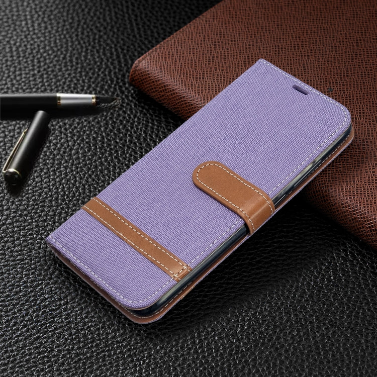For Xiaomi Redmi 8A Color Matching Denim Texture Horizontal Flip PU Leather Case with Holder & Card Slots & Wallet & Lanyard