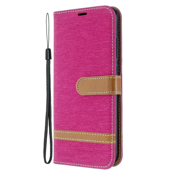 For Xiaomi Redmi 8A Color Matching Denim Texture Horizontal Flip PU Leather Case with Holder & Card Slots & Wallet & Lanyard