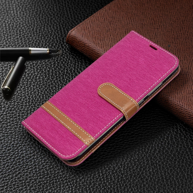 For Xiaomi Redmi 8A Color Matching Denim Texture Horizontal Flip PU Leather Case with Holder & Card Slots & Wallet & Lanyard