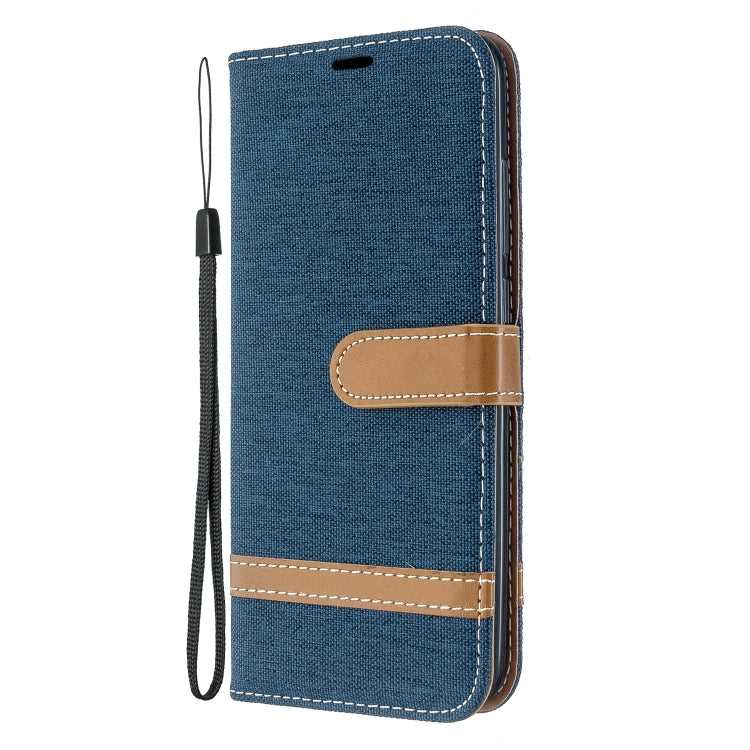For Xiaomi Redmi 8A Color Matching Denim Texture Horizontal Flip PU Leather Case with Holder & Card Slots & Wallet & Lanyard