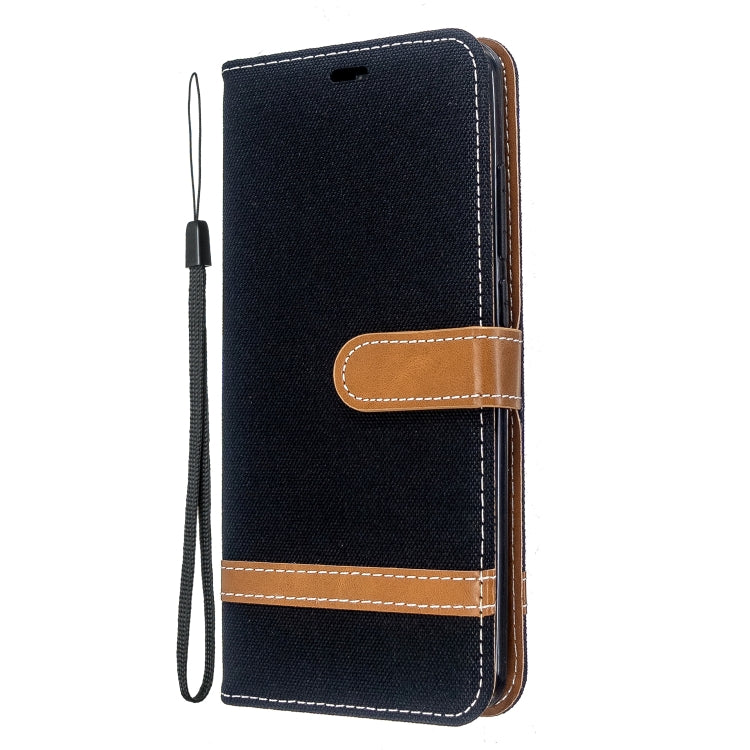 For Xiaomi Redmi 8 Color Matching Denim Texture Horizontal Flip PU Leather Case with Holder & Card Slots & Wallet & Lanyard