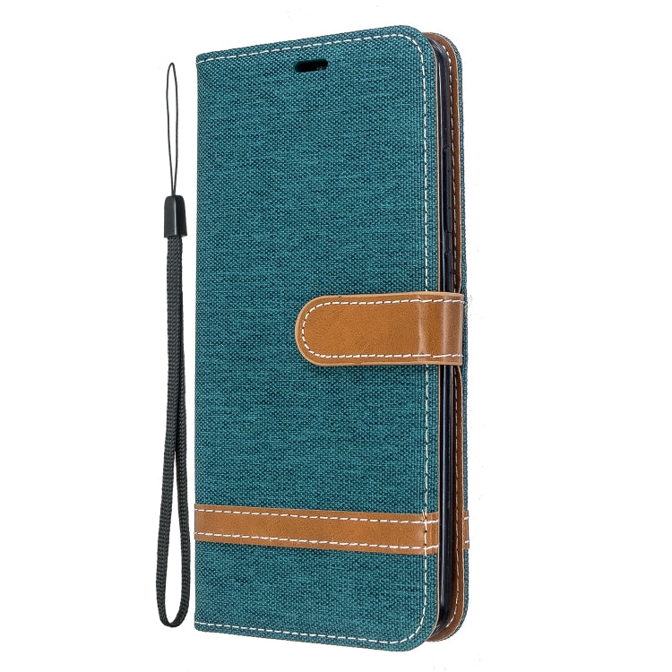 For Xiaomi Redmi 8 Color Matching Denim Texture Horizontal Flip PU Leather Case with Holder & Card Slots & Wallet & Lanyard