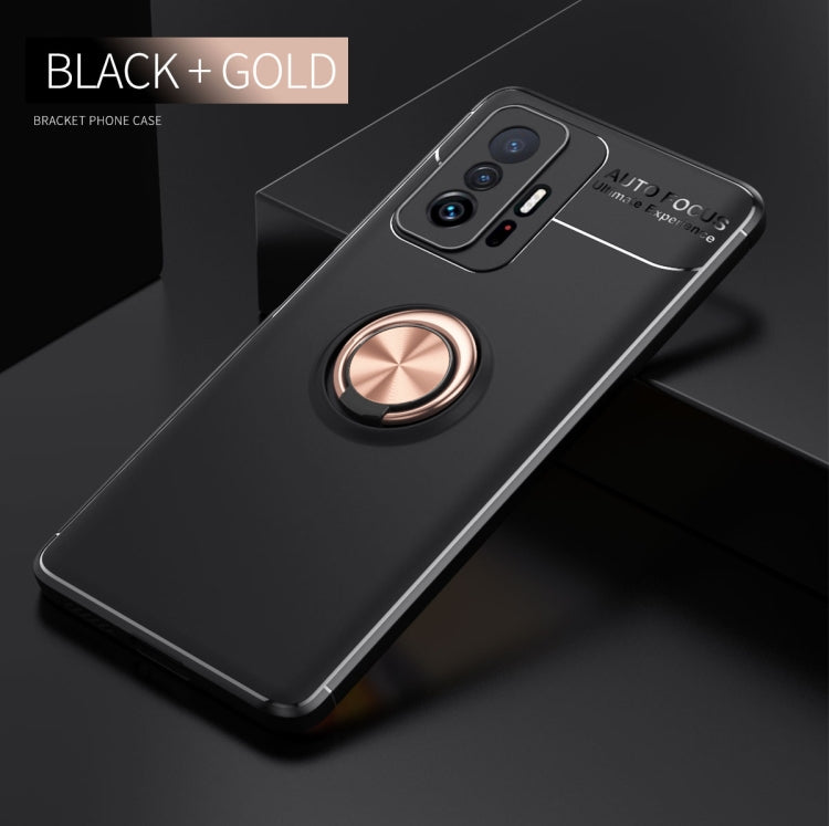 For Xiaomi Mi 11T Metal Ring Holder 360 Degree Rotating TPU Case