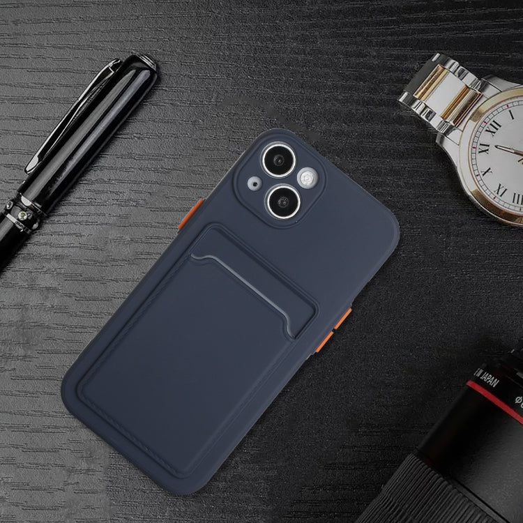 For iPhone 13 Card Slot Design Shockproof TPU Protective Case