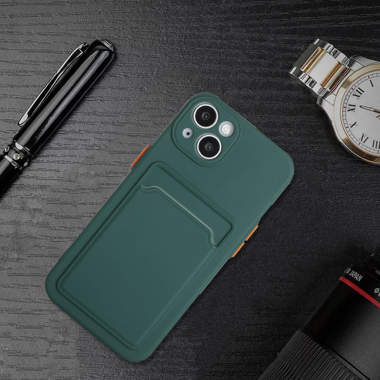 For iPhone 13 Card Slot Design Shockproof TPU Protective Case