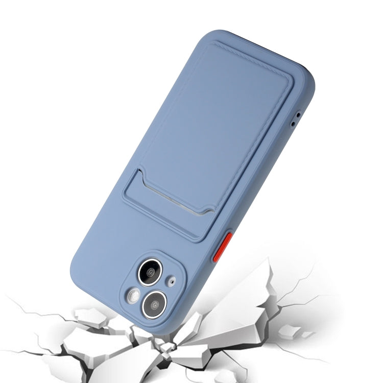 For iPhone 13 Card Slot Design Shockproof TPU Protective Case