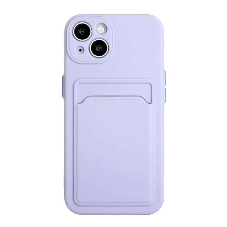 For iPhone 13 Card Slot Design Shockproof TPU Protective Case